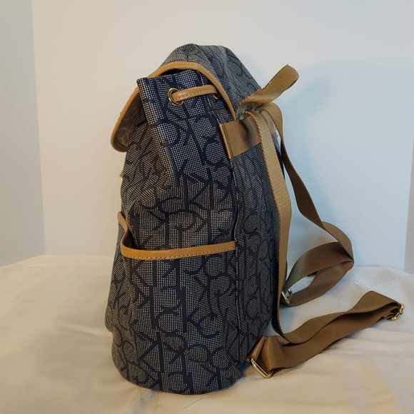 Calvin Klein Navy Blue Drawstring Back Pack main image 5